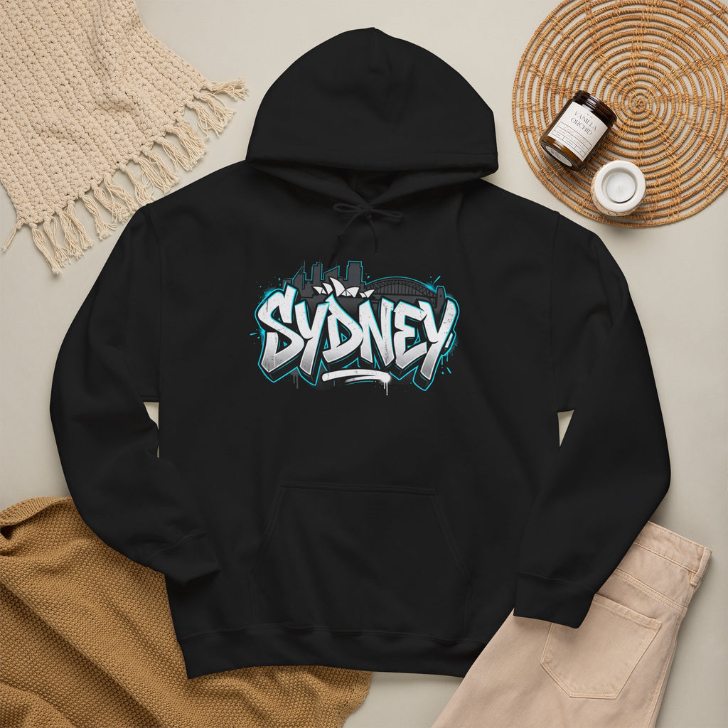 Sydney Graffiti Hoodie — Urban Streetwear Hooded Sweatshirt