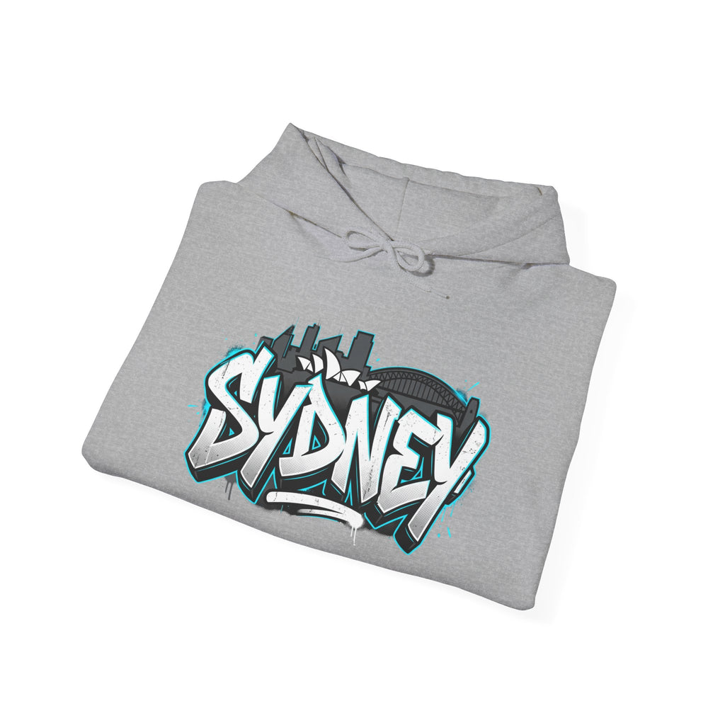 Sydney Graffiti Hoodie — Urban Streetwear Hooded Sweatshirt