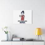 Coffee. Scrubs. Chaos. Repeat. Canvas | Nurse Aesthetic, RN Nurse Wall Art
