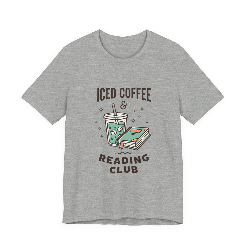 Iced Coffee & Reading Club Tee | Book Girl Summer, Literary Aesthetic