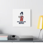 Coffee. Scrubs. Chaos. Repeat. Canvas | Nurse Aesthetic, RN Nurse Wall Art