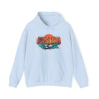 Brisbane Retro Sunset Hoodie – Tropical Palm Beach Graphic