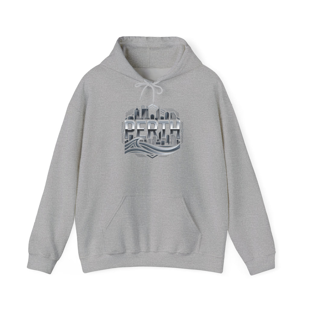Perth Skyline Hoodie — Retro Coastal Cityscape Sweatshirt