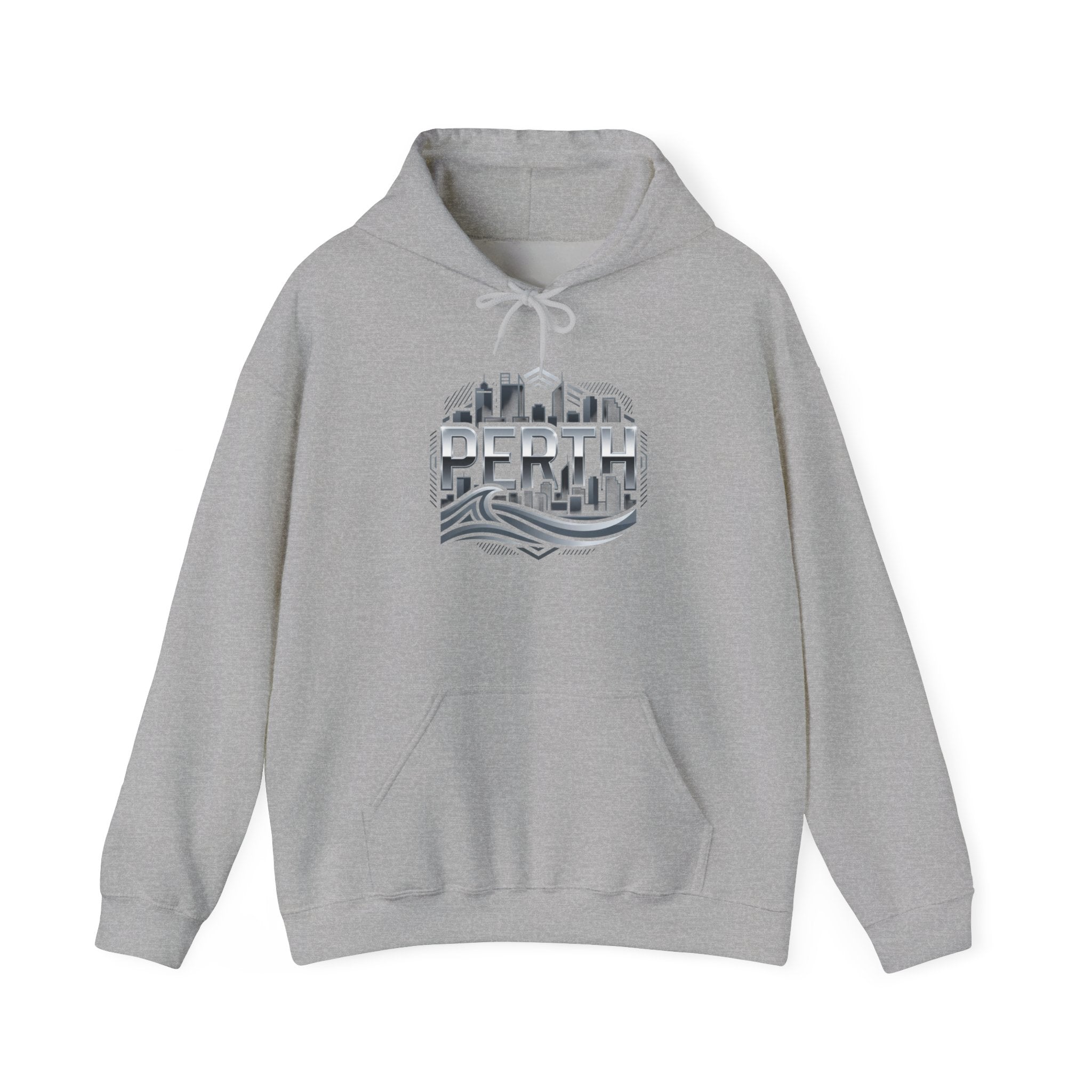 Perth Skyline Hoodie — Retro Coastal Cityscape Sweatshirt