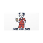 Coffee. Scrubs. Chaos. Repeat. Canvas | Nurse Aesthetic, RN Nurse Wall Art