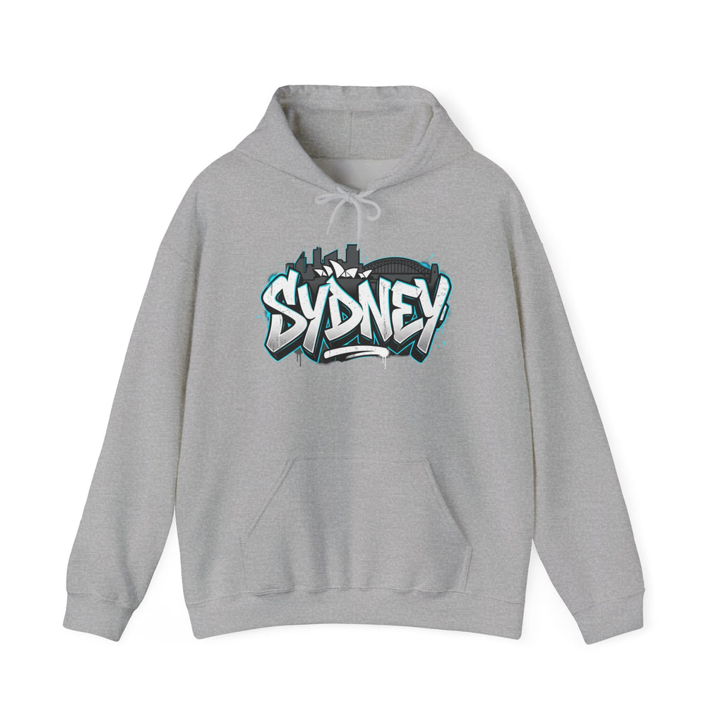 Sydney Graffiti Hoodie — Urban Streetwear Hooded Sweatshirt