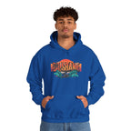 Brisbane Retro Sunset Hoodie – Tropical Palm Beach Graphic