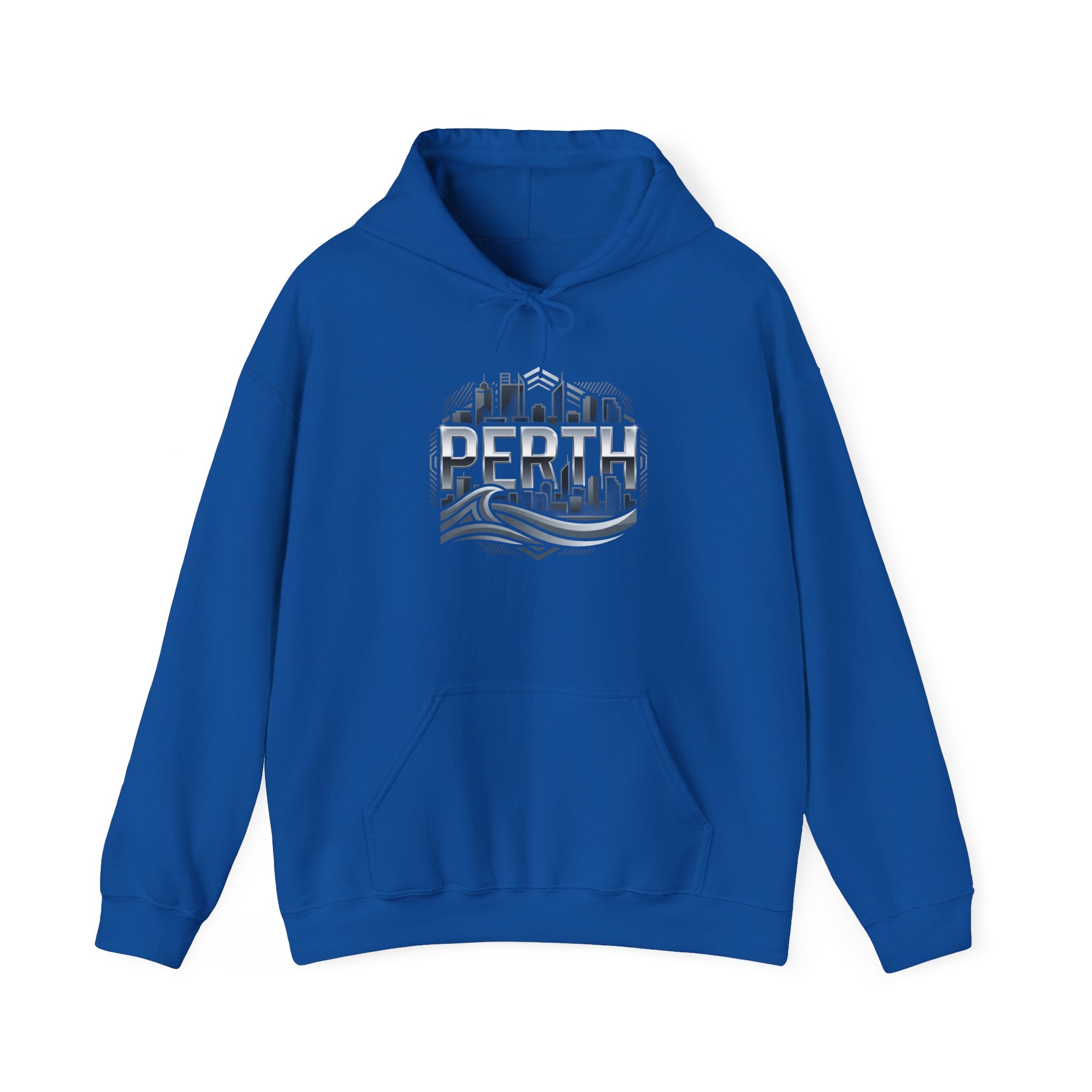 Perth Skyline Hoodie — Retro Coastal Cityscape Sweatshirt