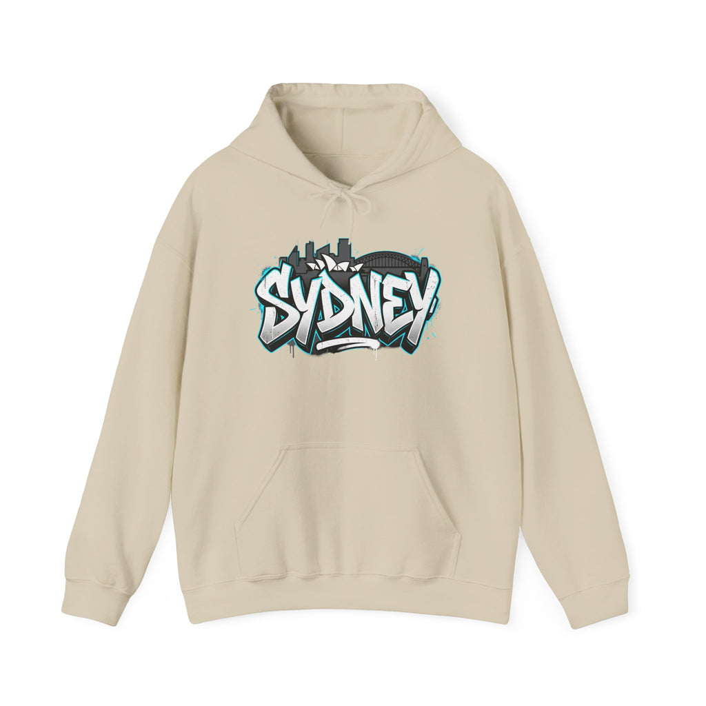 Sydney Graffiti Hoodie — Urban Streetwear Hooded Sweatshirt