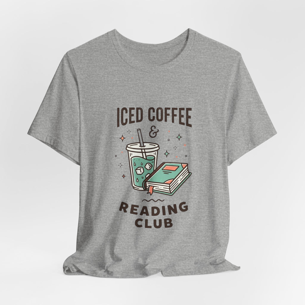 Iced Coffee & Reading Club Tee | Book Girl Summer, Literary Aesthetic