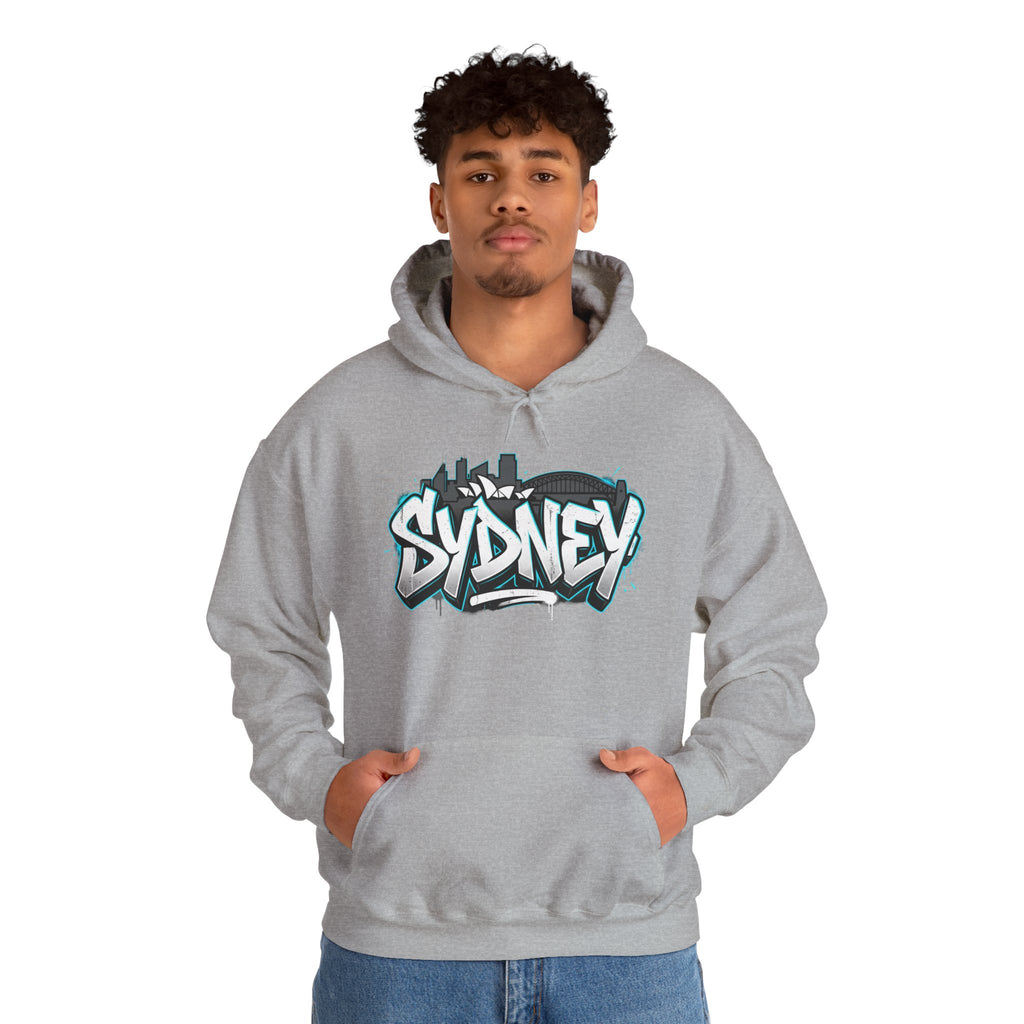 Sydney Graffiti Hoodie — Urban Streetwear Hooded Sweatshirt