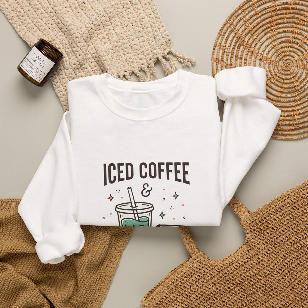 Iced Coffee & Reading Club Sweatshirt | Book Girl Summer, BookTok Aesthetic