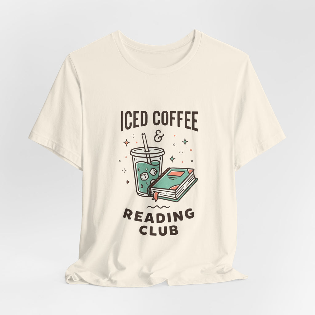 Iced Coffee & Reading Club Tee | Book Girl Summer, Literary Aesthetic