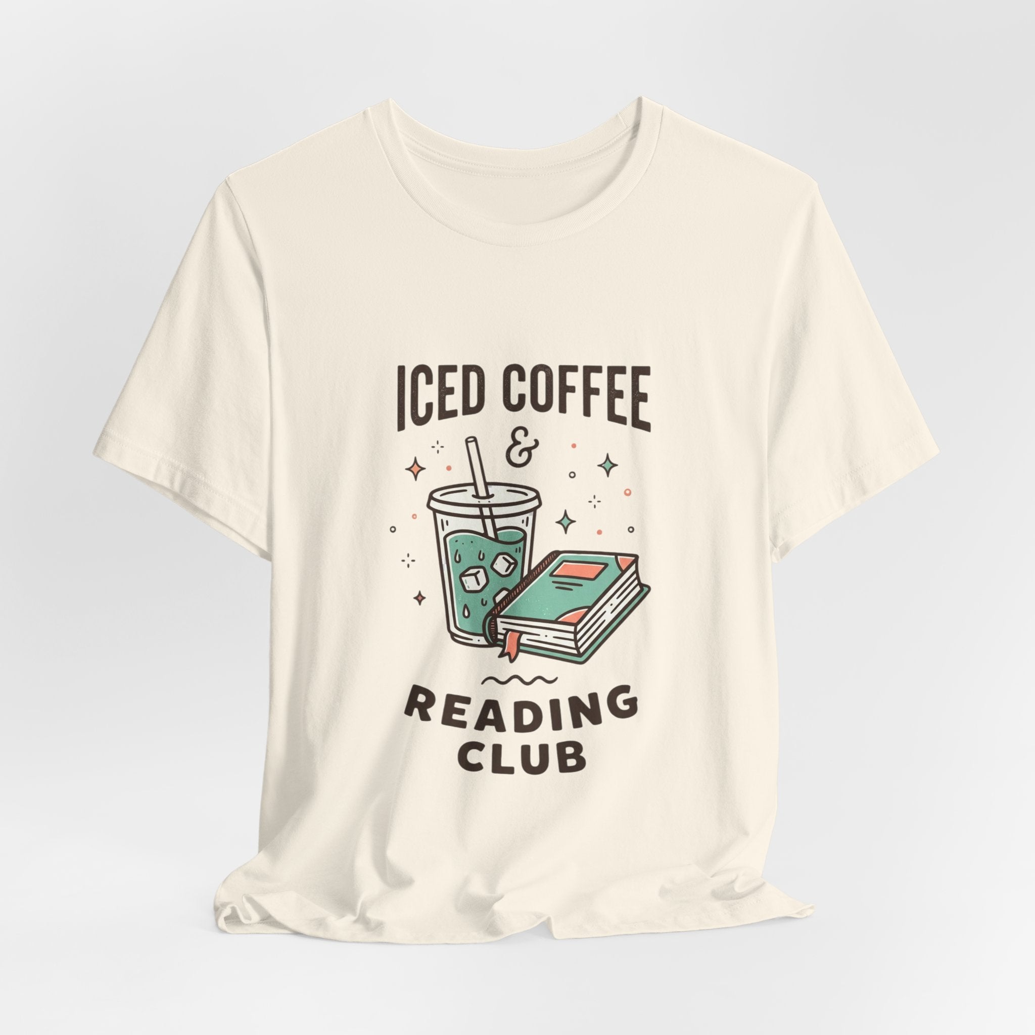 Iced Coffee & Reading Club Tee | Book Girl Summer, Literary Aesthetic