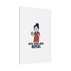 Coffee. Scrubs. Chaos. Repeat. Canvas | Nurse Aesthetic, RN Nurse Wall Art