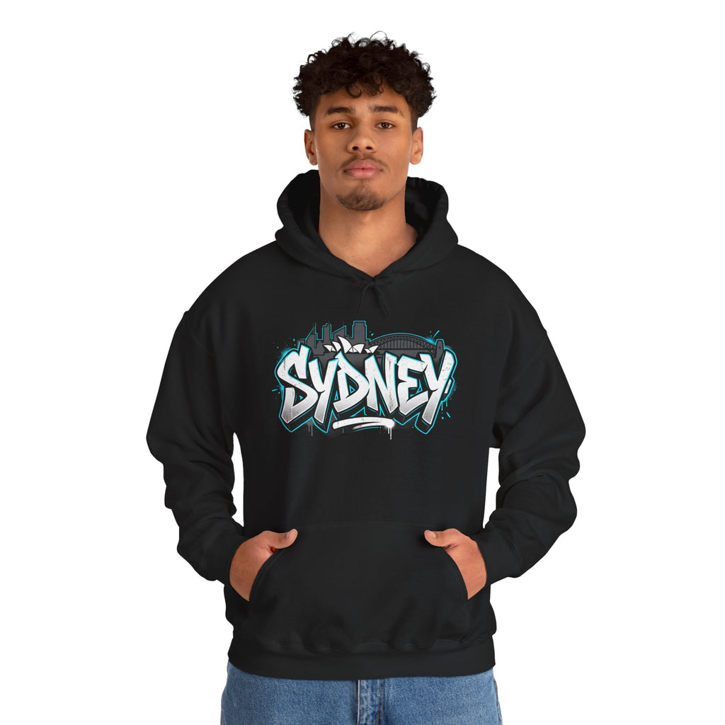 Sydney Graffiti Hoodie — Urban Streetwear Hooded Sweatshirt