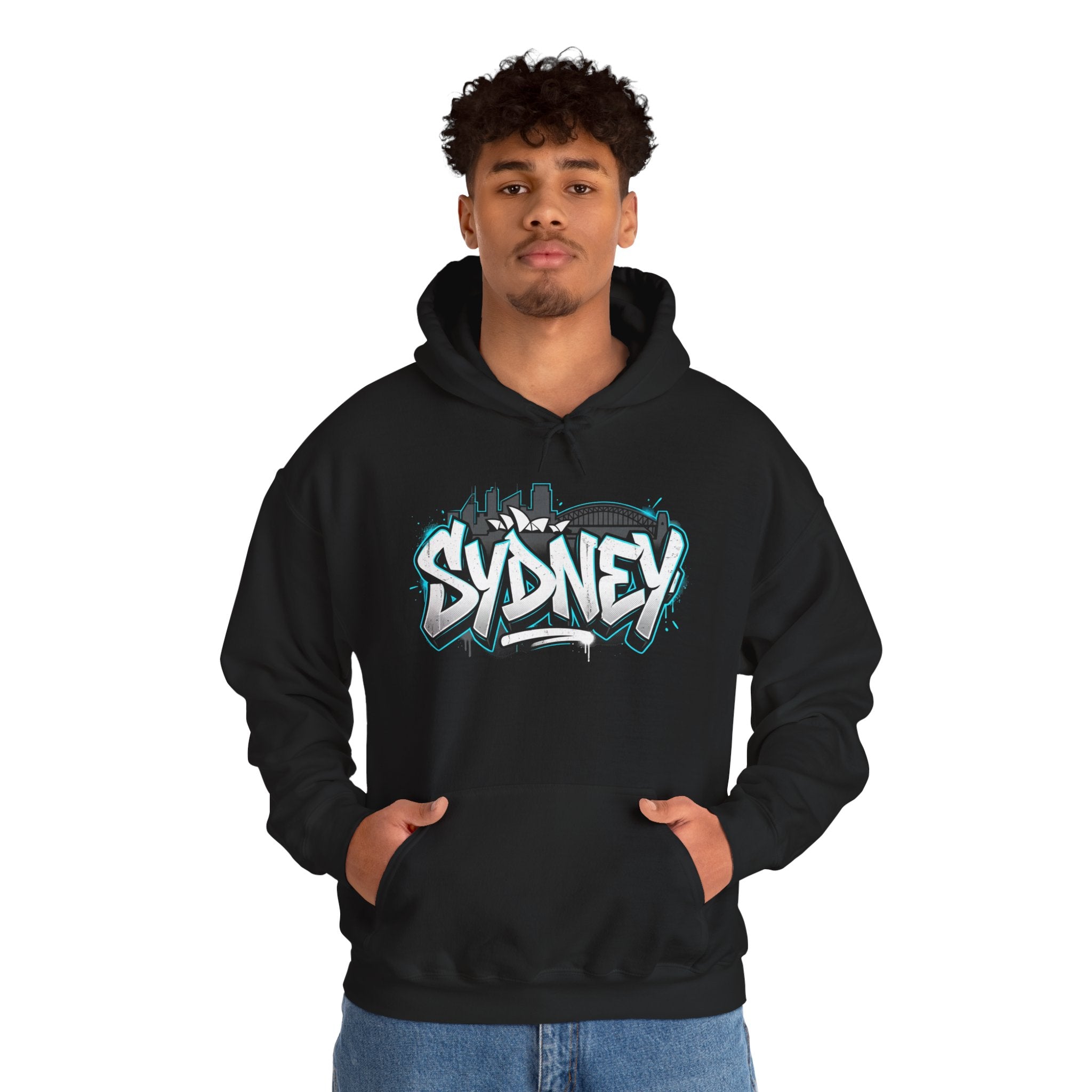 Sydney Graffiti Hoodie — Urban Streetwear Hooded Sweatshirt