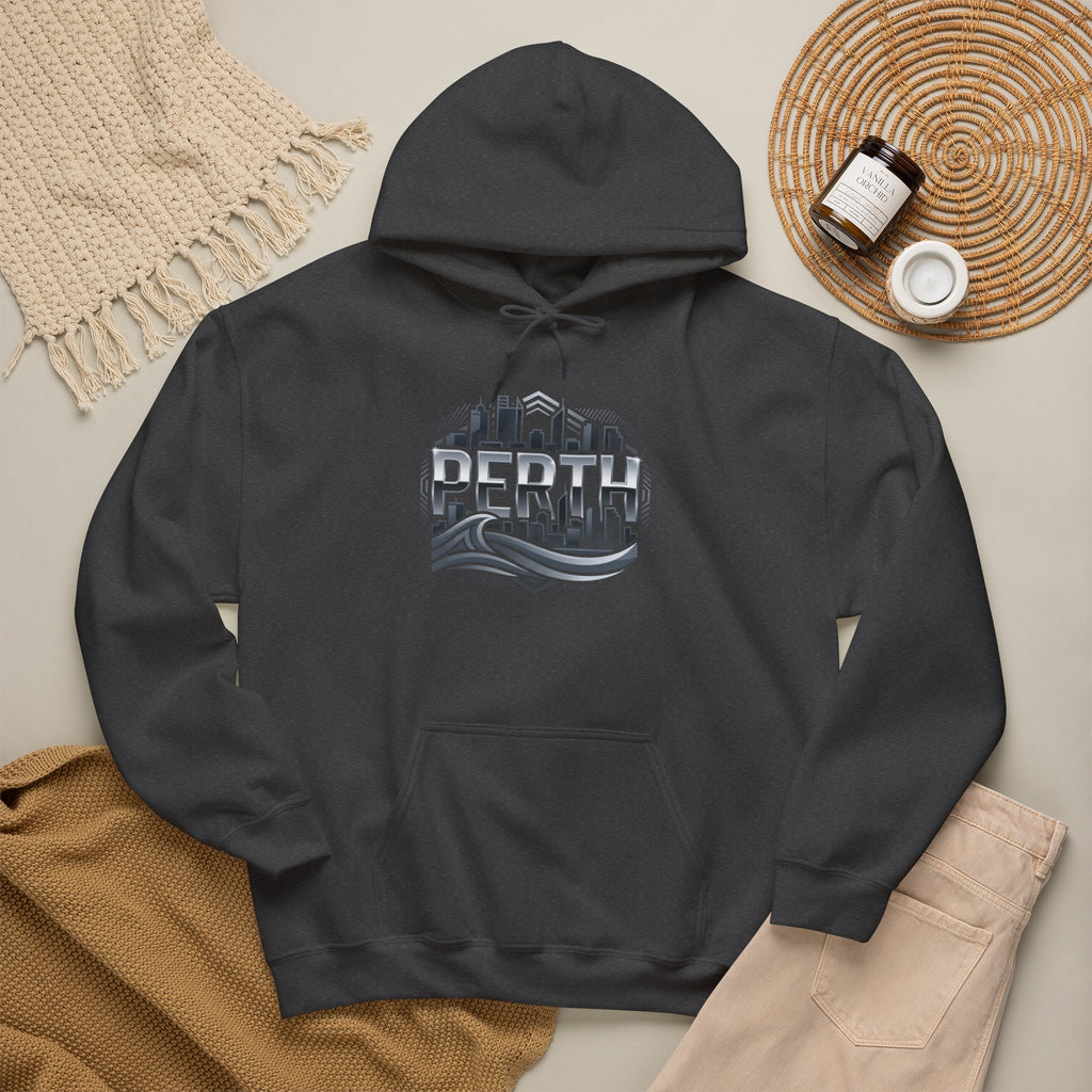 Perth Skyline Hoodie — Retro Coastal Cityscape Sweatshirt