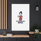 Coffee. Scrubs. Chaos. Repeat. Canvas | Nurse Aesthetic, RN Nurse Wall Art